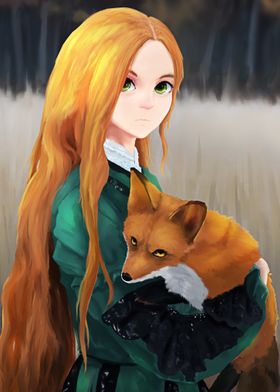 Girl and Fox