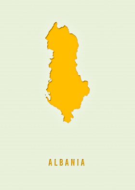 MAP OF ALBANIA