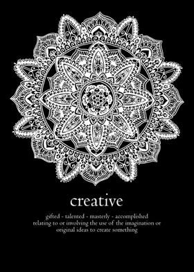 Mandala word creative