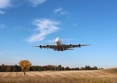 AIRBUS A380 airliner plane