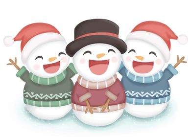 Happy snowman