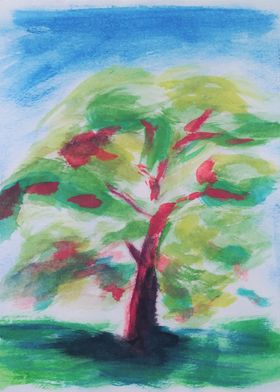 watercolour tree
