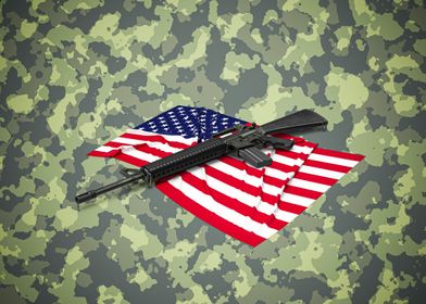 American assault rifle