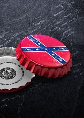 Confederacy beer cap