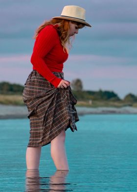 girl at the beach