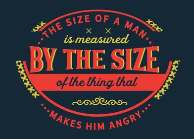 The size of a man 