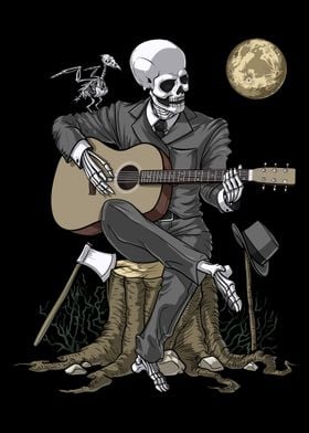 Skeleton Guitar Player