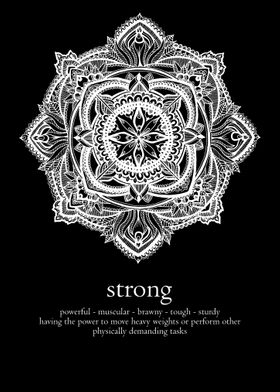 Mandala word strong