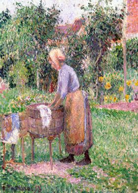 Washerwoman at Eragny