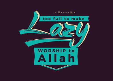 worship to Allah