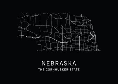 Nebraska State Road Map
