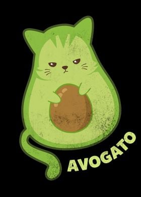 Avogato Cat Katze Avocado