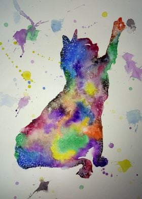 cat galaxy watercolor 4