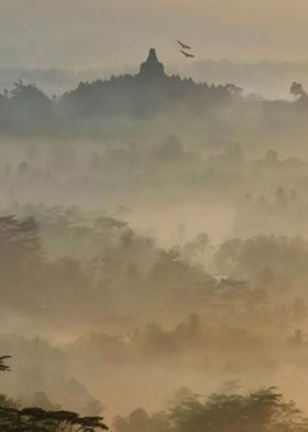 Sunrise at Borobudur