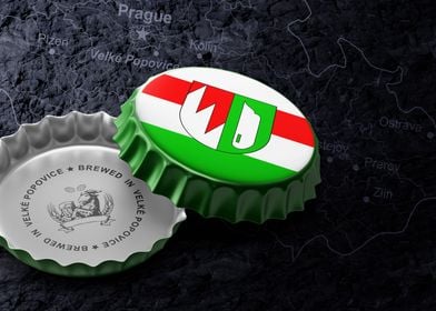 Czech Popovice beer cap