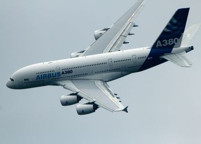 AIRBUS A380 airliner plane