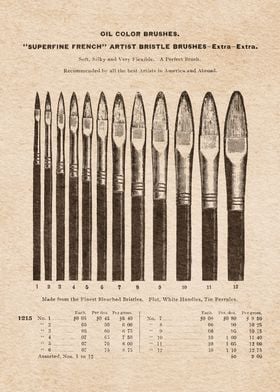 Artists Materials Brushes