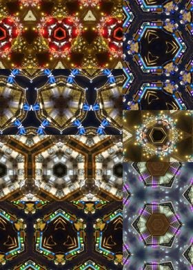 Kaleidoscope collage