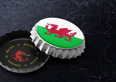 Wales beer cap