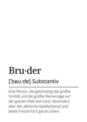 German definition Bruder