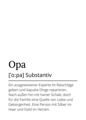 German definition of Opa