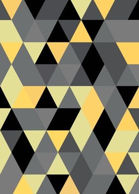 Black gray yellow triangle