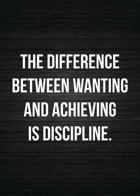 Discipline