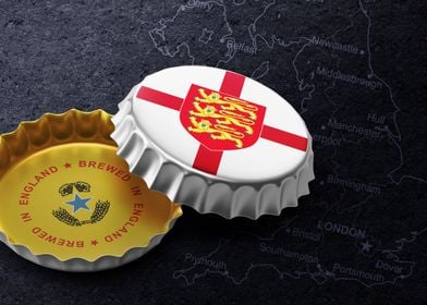 England beer cap