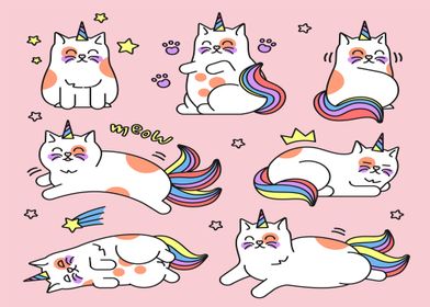 Funny Rainbow Cat