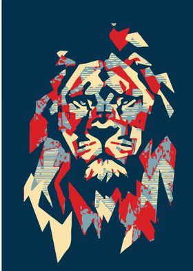 king lion popart