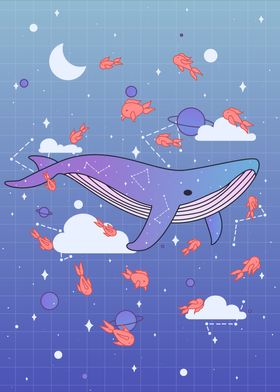 A whale in space