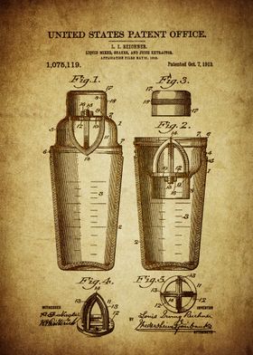 Drink Shaker Mixer Patent