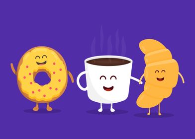 Donut And Coffe 