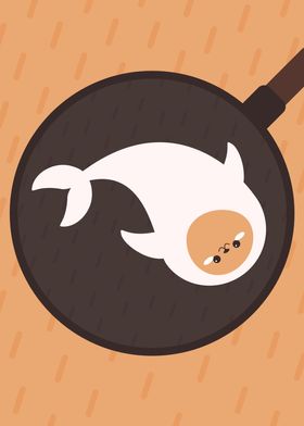 Seal fried egg