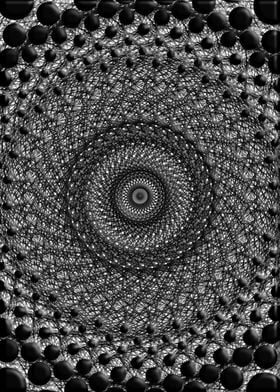 Black mandala