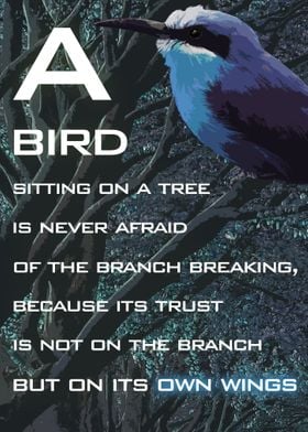 Bird on a tree motivation