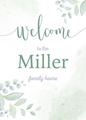 Welcome Miller Family
