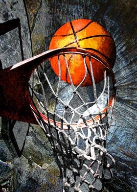 Basketball art print 116