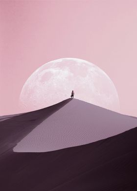 man in the desert