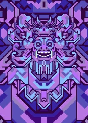 BARONG PURPLE GEOMETRIC