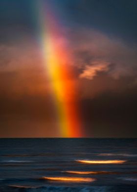 Rainbow and the ocean