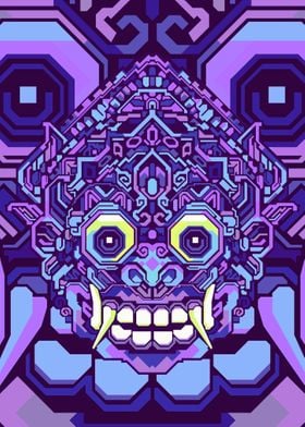 BARONG PURPLE GEOMETRIC