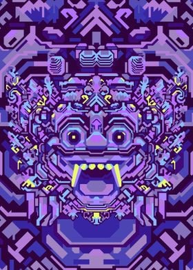 BARONG PURPLE GEOMETRIC