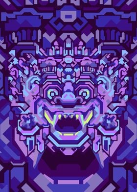 BARONG PURPLE GEOMETRIC