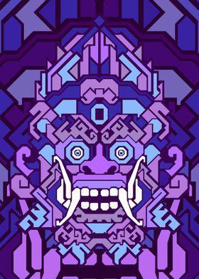 BARONG PURPLE GEOMETRIC