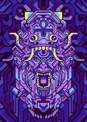 BARONG PURPLE GEOMETRIC