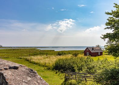 Lonely house by the sea