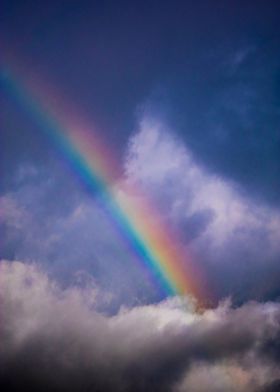 Rainbow and clouds