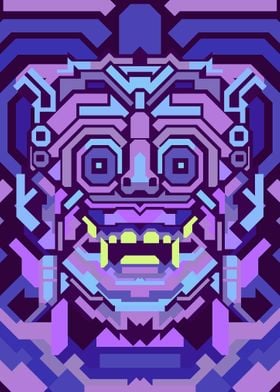 BARONG PURPLE GEOMETRIC