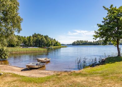 Boats on the lake